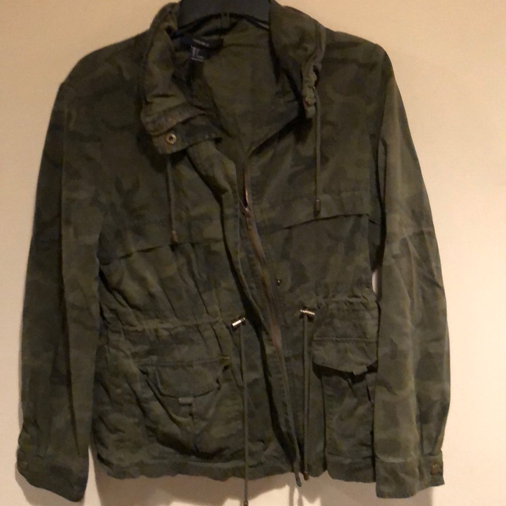 Army print lightweight Jacket
